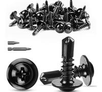 TXXATX Vis Autoforeuse Metal M4,2x13 mm Vis Autoforeuse Inox 60 Pièces Vis Autoperforante Acier Inoxydable 410 Kit de Vis Autoperceuses avec 2 Forets Vis Inox pour Metal Bois Meubles Portes Fenêtres