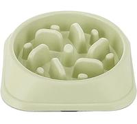Txyk Gamelle d'alimentation Lente pour Chiens, Alimentation Ralentie et Interactive pour Les Animaux Bleu Durable de Cuvette d'eau de Boisson d'animal familier antidérapant (Verte)