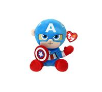 Ty 44002 - Marvel Captain America - Plüschfigur Soft - 15 cm