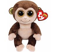 TY 7136181 Plush-Audrey The Monkey Bonnet Marron 15 cm