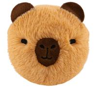 TY Barry Capybara Transat en peluche - Jouet en peluche Capybara rond doux avec visage brodé - Mini peluche marron mignonne pour enfants, tout-petits et collectionneurs