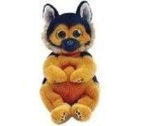 Ty - Beanie Babies - Peluche Ace Le Chien 15 Cm, Noir/Marron, Ty40544