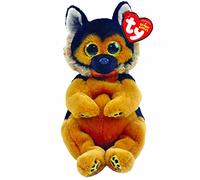TY - Beanie Babies - Peluche Ace Le Chien 15 cm, Noir/Marron, TY40544