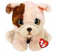 Ty - Beanie Babies - Peluche Houghie le Chien 24 cm, Marron et Beige, TY90286