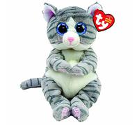 Ty - Beanie Babies - Peluche Mitzi Le Chat 15 cm, Gris, TY40539