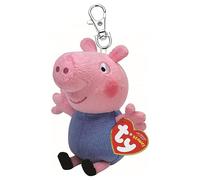 Ty Porte-clés avec cochon George en peluche de Peppa Pig - version anglaise
