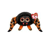 Ty Beanie Balls - Charlotte l'Araignée aux Œillets Orange Glitter, Animaux en Peluche Doux et Rond à Collectionner - Spécial Halloween - 8 cm - T42560