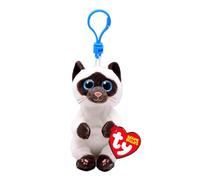 Porte-clés en peluche TY Beanie Bellies Clip Miso Le Chat Multicolore