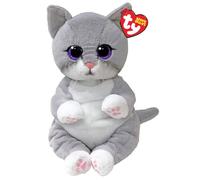 Ty - Animal en peluche - Beanie Bellies Medium Morgan le chat - 30 cm - Gris