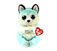 TY - Beanie Bellies - Peluche Thunder le husky 15 cm - TY40540, Bleu