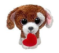 Ty beanie boo cuddles the puppy avec c?ur pour la saint-valentin