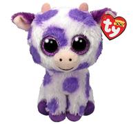 Ty Peluche Beanie Boo's Ethel la vache 15 cm Multicolore