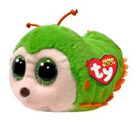 Ty Beanie Boos - Pilar la Chenille avec de Grands Yeux Verts et Paillettes, la Peluche aux Grands Yeux Scintillants - 15 cm - T37375