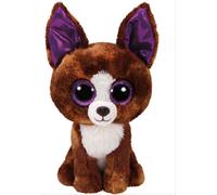 TY Beanie Boos 24cm Glubschi Chihuahua Dexter chien brun Peluche Nouveau