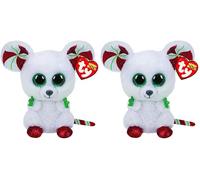 Ty Beanie Boo's - Christmas Souris Chimney - 15 CM (Lot de 2)