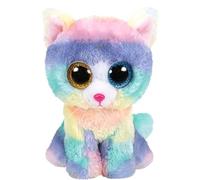 Peluche - TY - Heather Le Chat - Bleu Rouge - 15 cm - Mixte bleu TU
