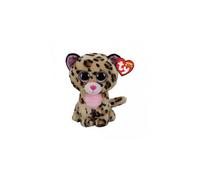 Ty Peluche Beanie Boos Medium Livvie le Léopard 23 cm Marron et Rose