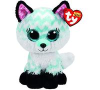 Ty Peluche Beanie Boos Atlas le Renard Medium 23 cm Blanc et Bleu TY36491