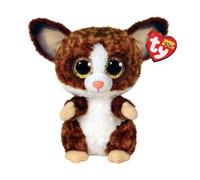 Ty - Beanie Boo's - Peluche Binky le Galagos 23 cm, Marron et Blanc, TY37287