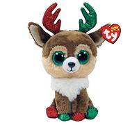 Ty Beanie Boo's-Peluche Kinley Le Renne 15 cm-TY36499, TY36499, Marron, Small