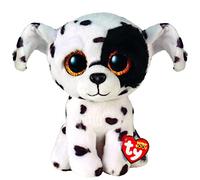 TY - Beanie Boo's - Peluche Luther le dalmatien 15 cm - TY36389, Blanc/Noir