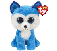 Ty Beanie Boo's – Peluche Prince le Chien Husky TY36310 15 cm Blanc/Bleu