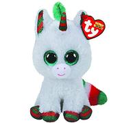 TY- Beanie Boo's-Snowfall la Licorne 15 cm, TY36238, Blanc/Vert