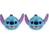 Ty - Beanie Bouncers Disney - Stitch - Peluche rebondissante à Collectionner, 9 cm x 10 cm x 9 cm, Bleu (Lot de 2)