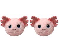 Ty - Beanie Bouncers - Gill l'Axolotl - Peluche rebondissante à Collectionner, Rose, 8 cm (Lot de 2)