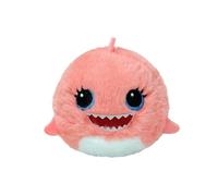 Peluche Ty Beanie Bouncers Reef Le Requin Rose Rose G