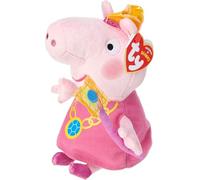 Ty - Beanies - Peppa Pig - Princesse Peppa - Peluche Douce 15 cm, Rose