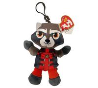 ty Rocket Racoon Marvel Disney Beanie Clipt Jouet en peluche pour enfants - Peluche à collectionner