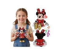 TY DISNEY Minnie Mouse Peluche sonore, doudou BEANIE BABIES Sparkle, jouet sensoriel 20 cm