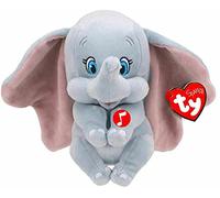 Ty - Disney - Peluche Musicale Dumbo L'Eléphant 15 cm, TY41095, Gris