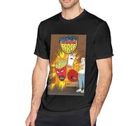 TY@FERDSA Aqua Teen Hun-ger Force Men's Shorts-Sleeve Cool Novelty Design Graphic T-Shirts Manches Courtes(3X-Large)