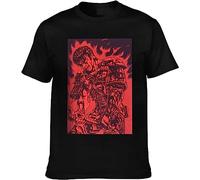 TY@FERDSA Berserk Men's Novelty Round Neck Cotton Short Sleeve T-Shirt Manches Courtes(XX-Large)