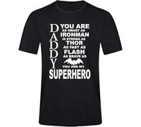TY@FERDSA Daddy You are My Superhero Fathers Day T-Shirt Funny Dad T Shirts Manches Courtes(XX-Large)
