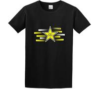 TY@FERDSA Men's Rockstar Energy Streak Men's T-Shirt Manches Courtes(Medium)