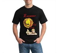 TY@FERDSA Plunderer Men's Comfortable Short Sleeve Crew Neck Personality T-Shirt Summer Black Manches Courtes(XX-Large)