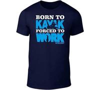 TY@FERDSA to Kayak Forced to Work Men's T-Shirt Funny Gift Canoe Boat Present Paddle Manches Courtes(X-Large)
