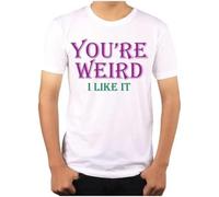 TY@FERDSA You're Weird Mens T Shirt Funny Loving Motivational Slogans Novelty Cotton Gift Manches Courtes(Large)