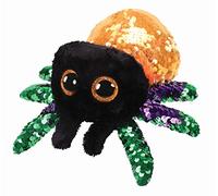 Ty - Flippables - Peluche à Sequins Brillante Glint L'Araignée Halloween, TY36787, Multicolore, 23 cm