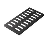 ty Grille de vidange d'extérieur en fonte durable pour allées, places et stations S, résistante aux intempéries et durable