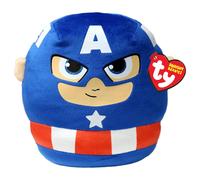 TY Marvel Avengers Captain America Squish-A-Boo 25.4cm Doux Jouet pour Enfants