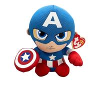 ty Captain America Plush, Blueredwhite, Regular