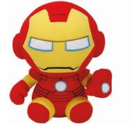TY - Marvel Beanie Babies - Peluche Iron Man 15 cm - TY41190 - Rouge, Jaune - Dès 3 Ans