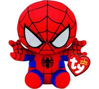 TY - Marvel Beanie Babies - Peluche Spiderman 15 cm - TY41188 - Rouge, Bleu - Dès 3 Ans
