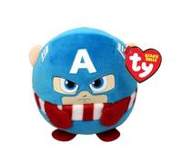Ty Animal en peluche Puffies Marvel Captain America 9 cm Multicolore