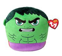 TY - Marvel Squish a boos - Coussin Hulk 20 cm - TY39252 - Vert - Dès 3 Ans