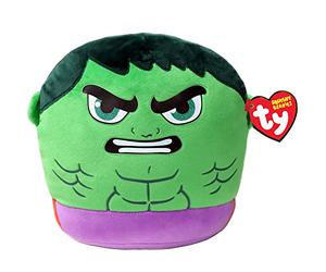 TY - Marvel Squish a boos - Coussin Hulk 20 cm - TY39252 - Vert - Dès 3 Ans